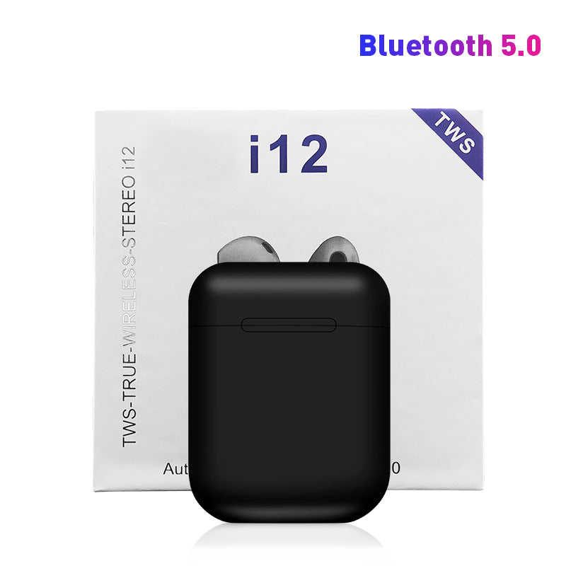 Original i12 TWS sem fio Bluetooth 5.0 fone de ouvido esportivo